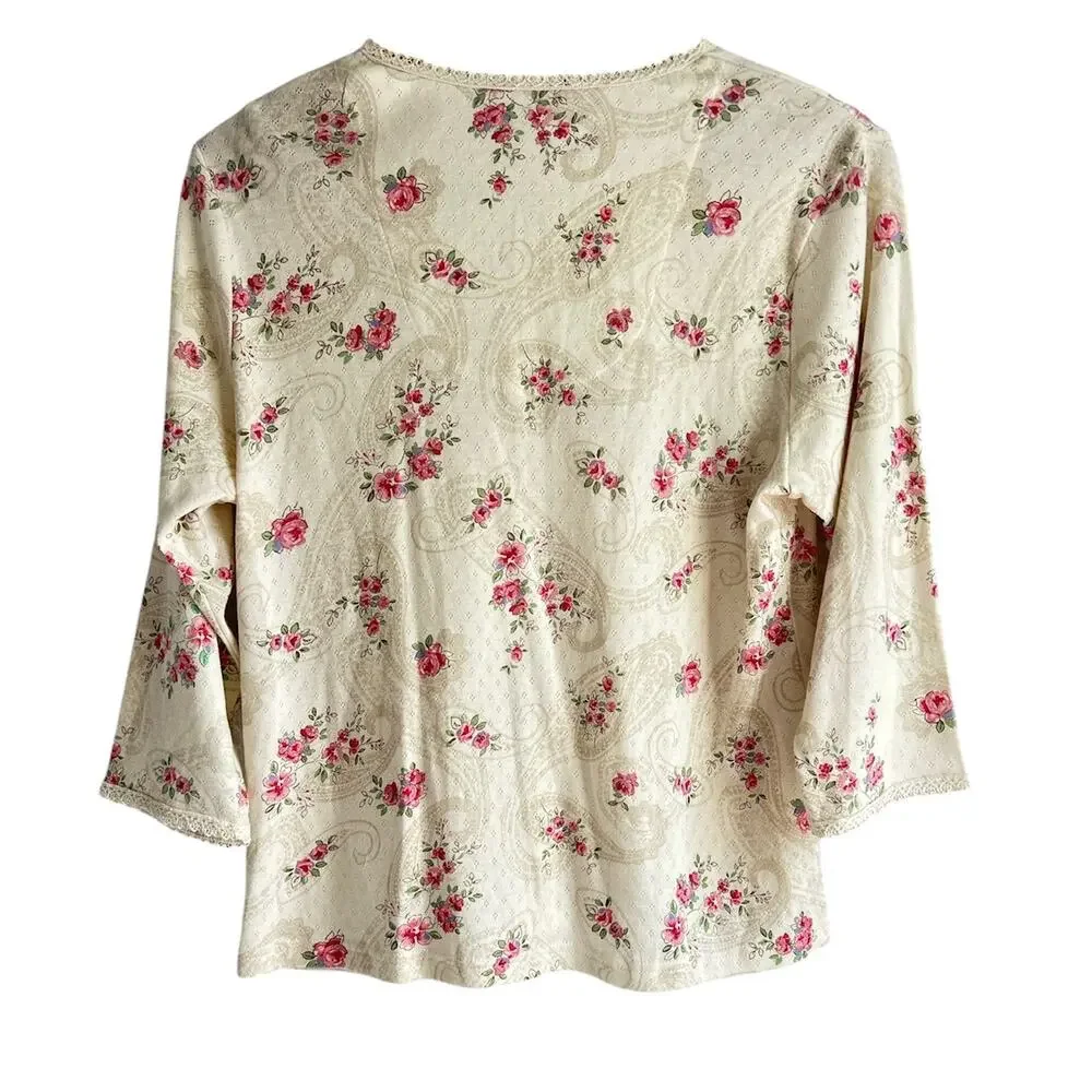 Erika Taylor Intimidates Small Cotton‎ Pointer Floral Crotchet Trim Set NEW